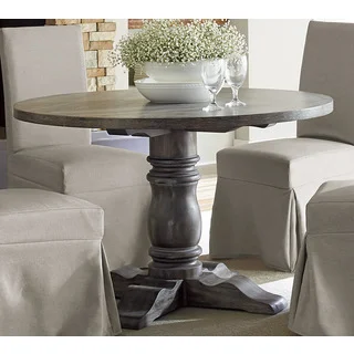 Muses Grey Finish Round Dining Table