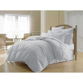 Luxlen Grand Stripe White 500 Thread Count 600 Fill Power Goose Down Comforter
