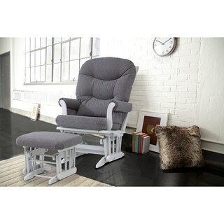 Dutailier Ultramotion Grey Multi-position Glider Recliner and Ottoman