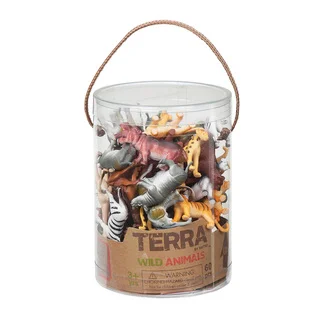 Terra Wild Animal Figures 60-piece Set