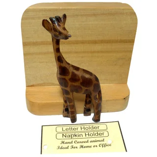 Wooden Giraffe Letter/ Napkin Holder (Kenya)