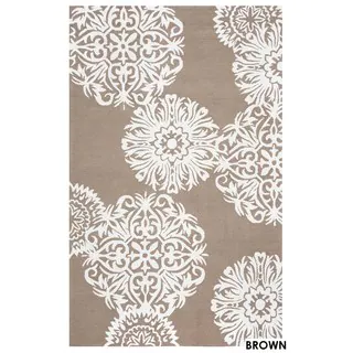 Rizzy Home Grey Azzura HIll Indoor/Outdoor Floral Accent Rug (2' x 3')