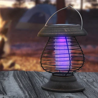 Wakeman Outdoors Solar Power UV Mosquito Killer Zapper LED Lantern
