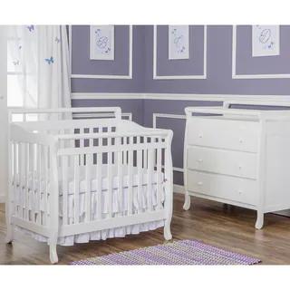 Dream On Me White Wood 4-in-1 Mini Convertible Crib