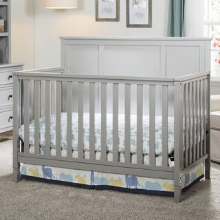 Delta Children Easton Grey Pine 4-in-1 Convertible Crib
