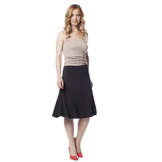 AtoZ Women's Modal A-line Skirt