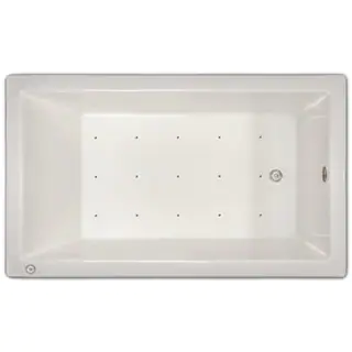Signature Bath White Acrylic 59.5-inch x 35.5-inch Drop-in Air Bath