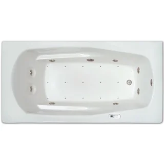 Signature Bath White Acrylic Drop-in Whirlpool/Air Combo Tub