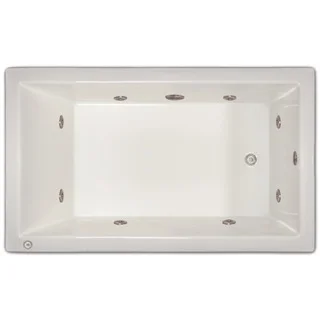 Signature Bath White Acrylic Drop-in Whirlpool Tub