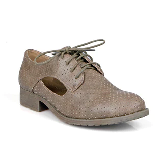 Mark and Maddux Side cut out Women's Lace-up Oxfords