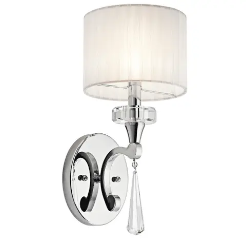 Kichler Lighting Parker Point Collection 1-light Chrome Wall Sconce