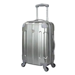 Travelers Club Polaris 20-inch Metallic Hardside Expandable Carry-on Spinner Suitcase