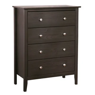 Adeptus Easy Pieces Espresso Pine 4-drawer Chest of Drawers