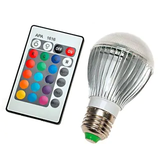 Color Changing LED Light Bulb with Remote Control