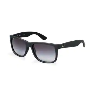 Ray Ban RB4165 Justin Sunglasses - 601/8G Rubber Black (Gray Gradient Lens) - 55MM