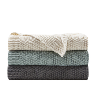 INK+IVY Bree Knit Throw 3-Color Option