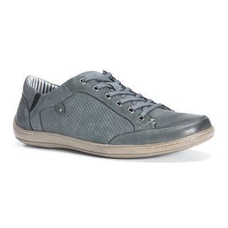 Muk Luks Men's Brodi Grey Leather/Polyester Shoes