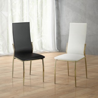 Furniture of America Duarte II Modern Leatherette Dining Chairs (Set of 2)