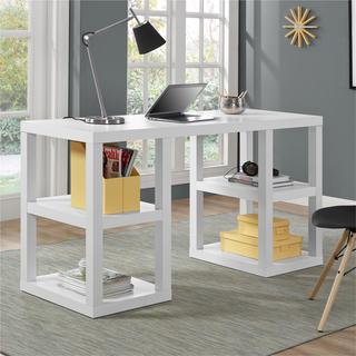 Ameriwood Home Parsons White Deluxe Desk
