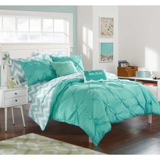 Chic Home Foxville Aqua 9-Piece Bed in a Bag with Sheet Set