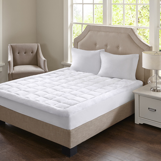 Madison Park Heavenly Soft Overfilled Plush and Waterproof Mattress Pad