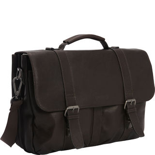 Kenneth Cole Reaction Colombian Leather 15-inch Flapover Laptop Messenger Briefcase