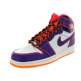 Nike Jordan Kid's Air Jordan 1 Retro High Bg Purple/Brgh/White/Brg Basketball Shoe