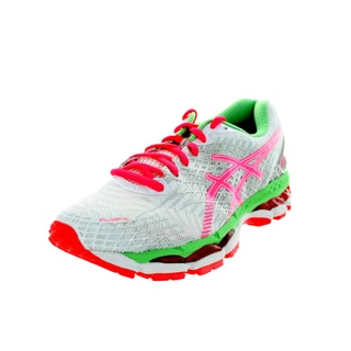 Asics Women's Gel-Nimbus 17 White/Hot Coral/Apple Running Shoe