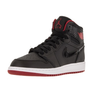 Nike Jordan Kids Air Jordan 1 Retro High Bg Black/Gym Red/White Basketball Shoe