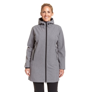 Champion Women's Excelled Polyester Plus-size Hooded 3/4 Softshell Jacket
