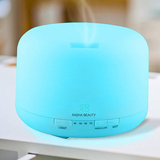 Radha Beauty Essential Oil Diffuser with 7 Color LED Lights