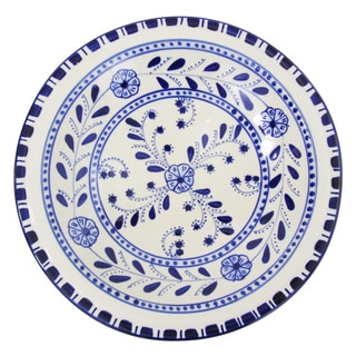 Le Souk Ceramique Azoura Design Small Stoneware Serving Bowl (Tunisia)