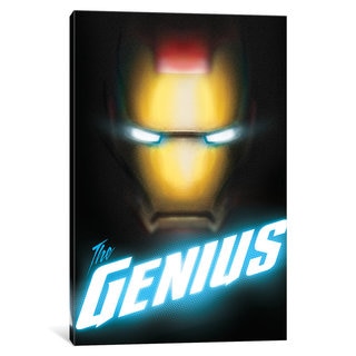 iCanvas Avengers Assemble: Iron Man In Zoom Classic Situational Art (The Genius) by Marvel Comics Canvas Print