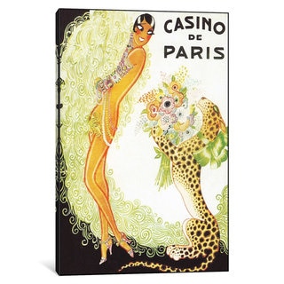 iCanvas Casino de Paris, Leopard by Vintage Apple Collection Canvas Print