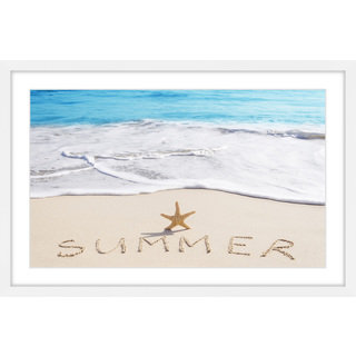 Marmont Hill - 'Summer Starfish' Framed Painting Print