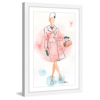 Marmont Hill - 'Pink Coat' by Lovisa Oliv Framed Painting Print