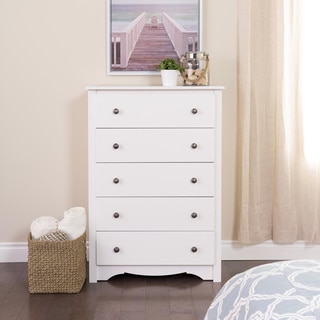 Winslow White 5-drawer Chest