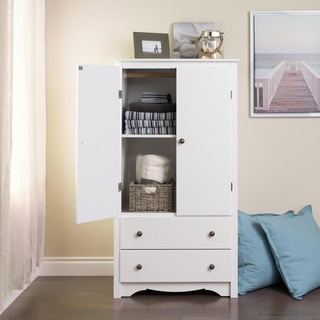 Winslow White 2-drawer Armoire
