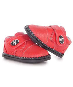 Papush Red Leather Casual Walking Infant Shoes