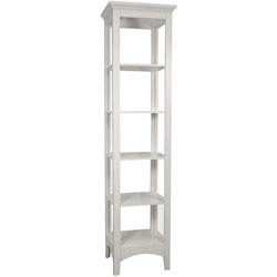 Classique White Linen Tower by Elegant Home Fashions