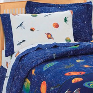 Galaxy Space Cotton/Polyester 6-piece Bed in a Bag with Sheet Set