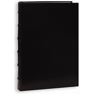 Pioneer Sewn European Bonded Black Leather Bookbound Bi-directional Memo Albums (Pack of 2)