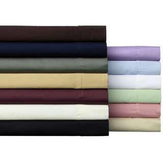 Solid Wrinkle Resistant 300 Thread Count Cotton Sheet Set