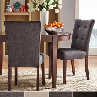 TRIBECCA HOME Hutton Upholstered Dining Chairs (Set of 2)