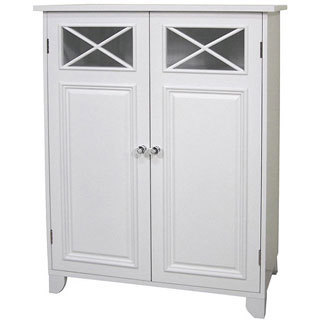 Virgo White 2-door Floor Cabinet by Elegant Home Fashions