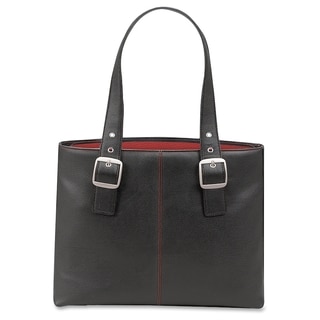 SOLO Classic 16-inch Laptop Tote w/Red Interior Lining
