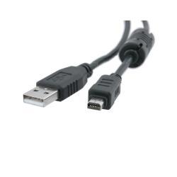 INSTEN Olympus CB-USB5 / USB6 USB Data Cable w/ Ferrite, Black