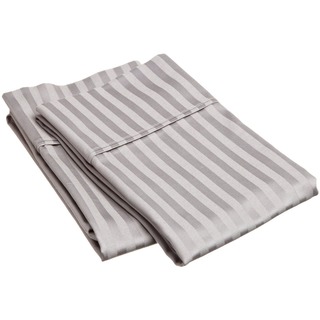 Superior 100-percent Premium Long-staple Combed Cotton 400 Thread Count Stripe Pillowcases (Set of 2)
