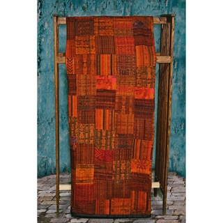 Rust Patchwork Quilt Set (Guatemala)