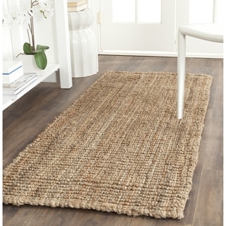 Safavieh Casual Natural Fiber Hand-Woven Natural Accents Chunky Thick Jute Rug (2'6 x 4')